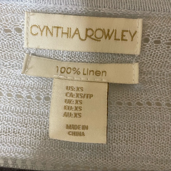 100% Linen Cardigan XS - Picture 2 of 3